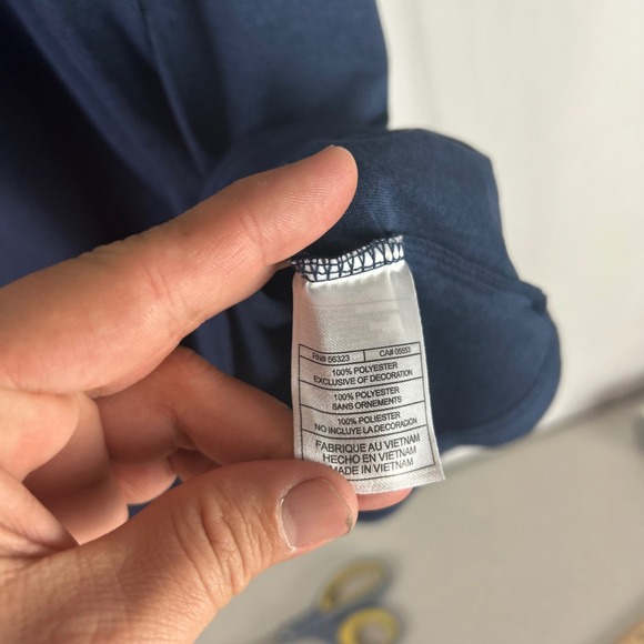 Nike T-Shirt Mens 4XL Navy Blue Lacrosse Navy Old Goats Wounded Warrior Project - Picture 6 of 9